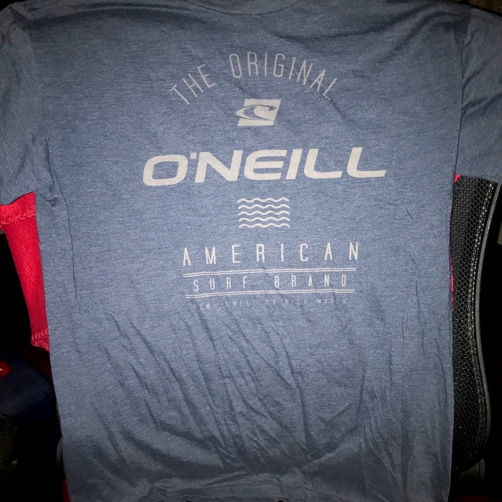 Soft blue tee; good condition